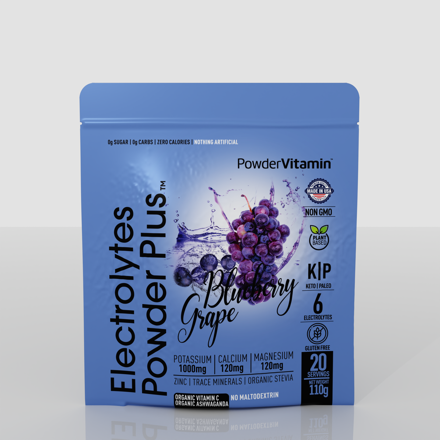 Blueberry Grape Electrolytes Powder 20 Servings