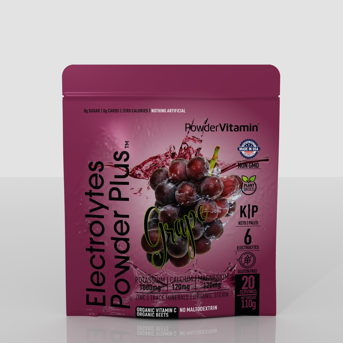 Grape Electrolytes Powder 20 Servings