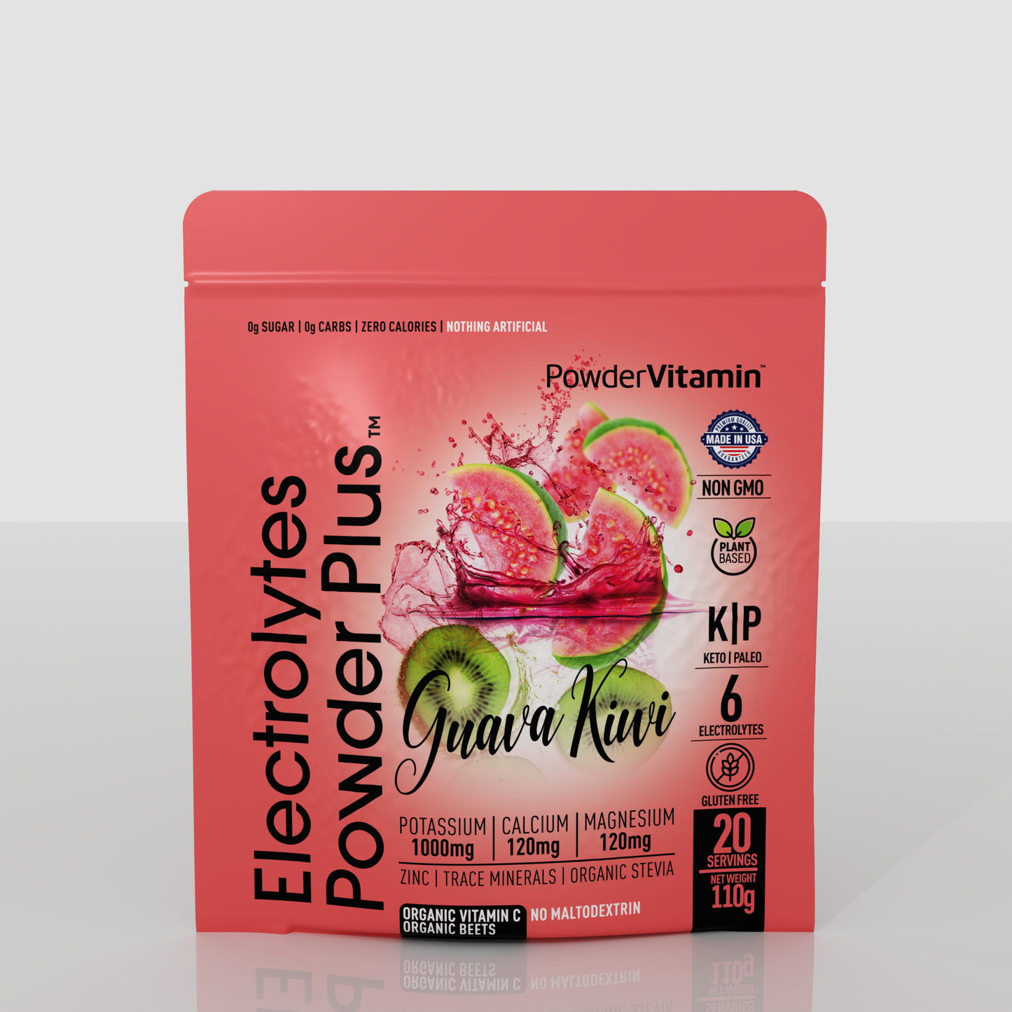 Guava Kiwi Electrolytes Powder 20 Servings