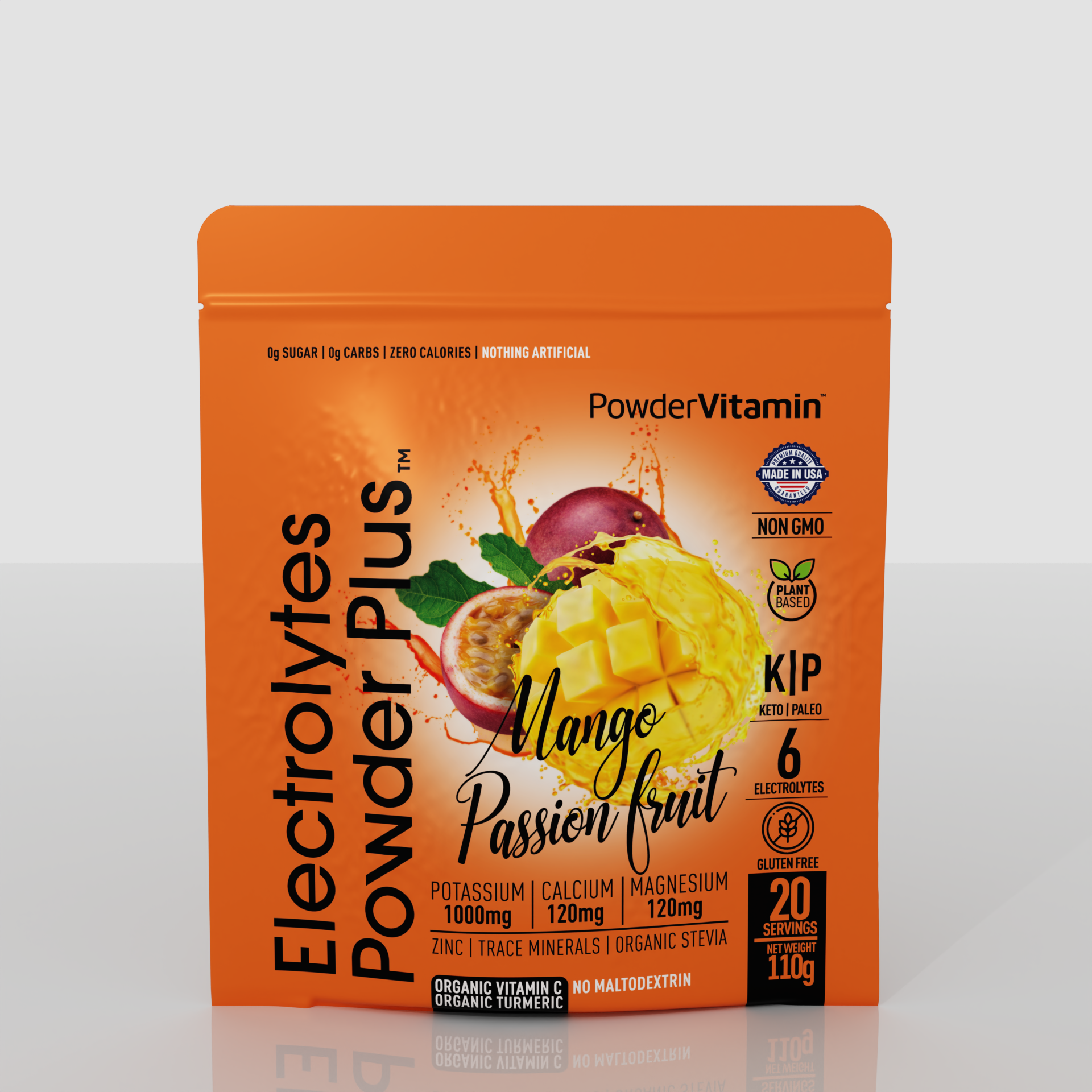 Mango Passionfruit Electrolytes Powder Plus™ 20 Servings