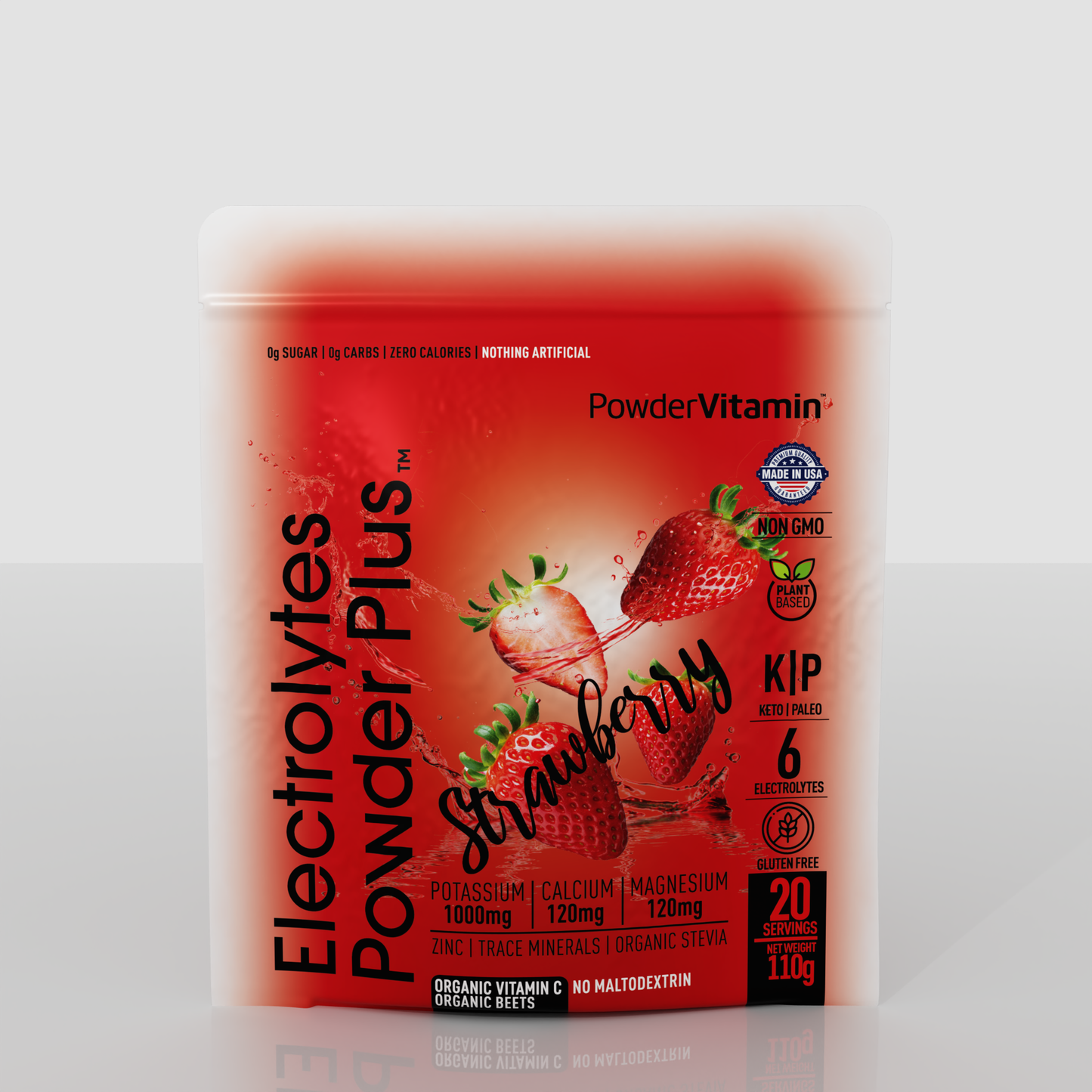 Strawberry Electrolytes Powder 20 Servings