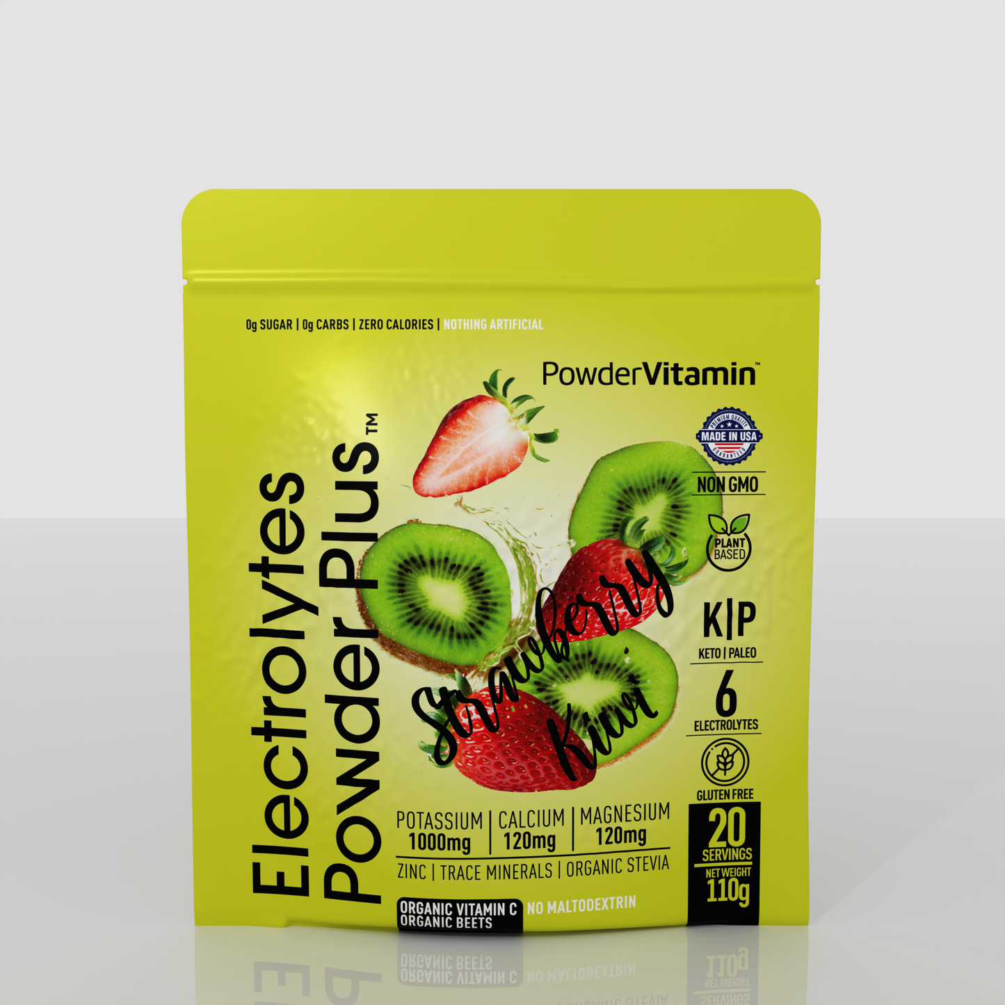 Strawberry Kiwi Electrolytes Powder 20 Servings