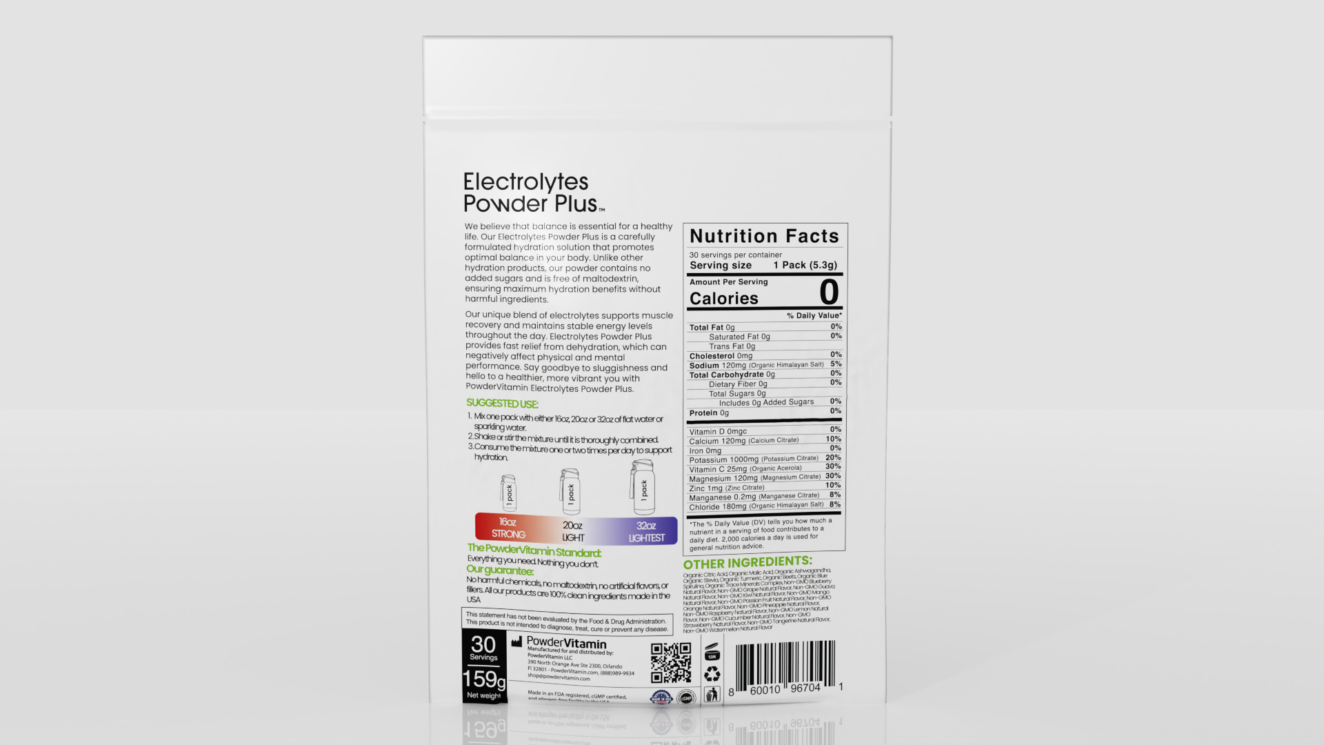 Variety Hydration Packets 30 Count