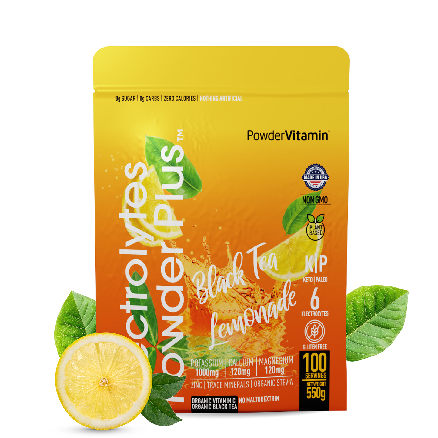 Black Tea Lemonade Electrolytes Powder 100 Servings