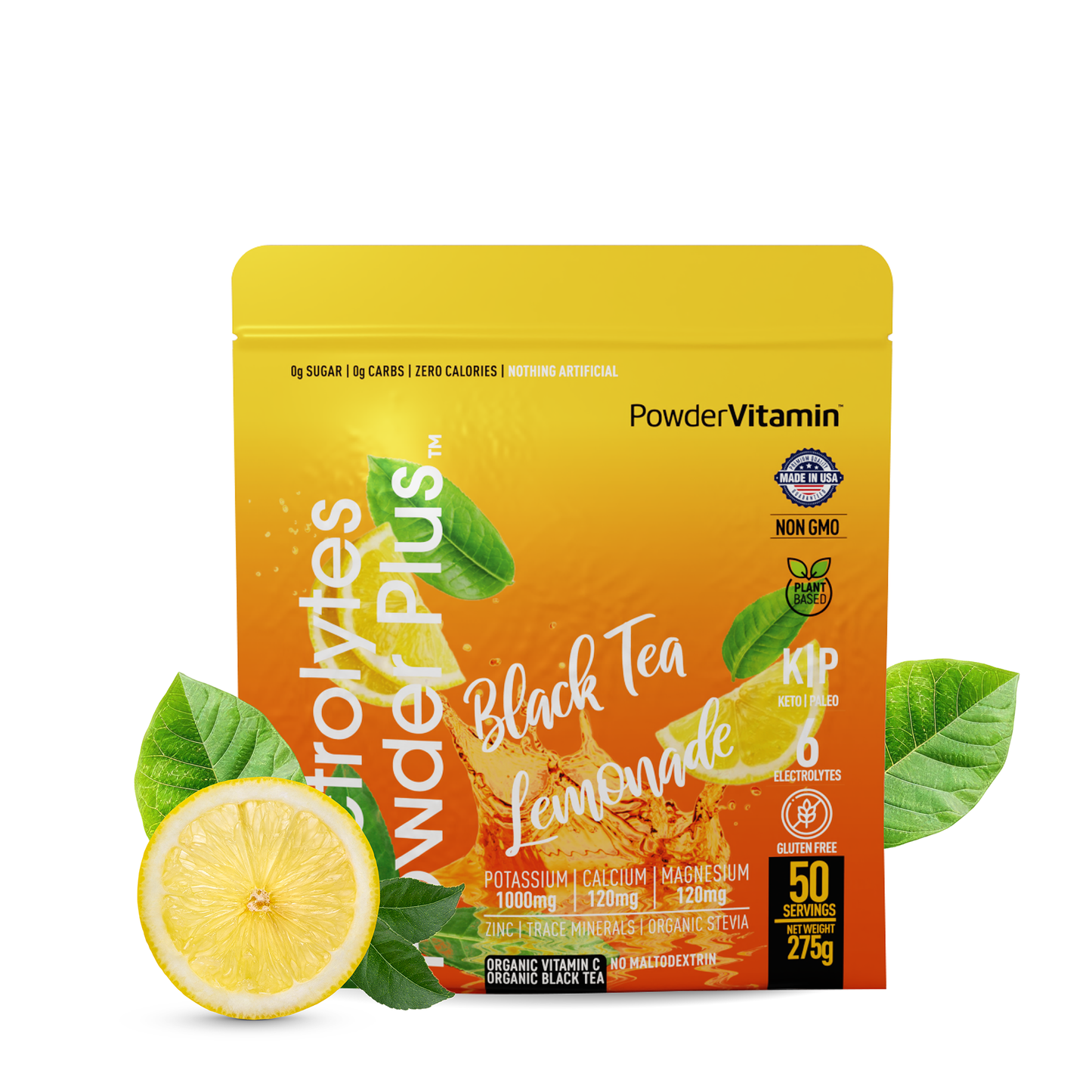 Black Tea Lemonade Electrolytes Powder 50 Servings