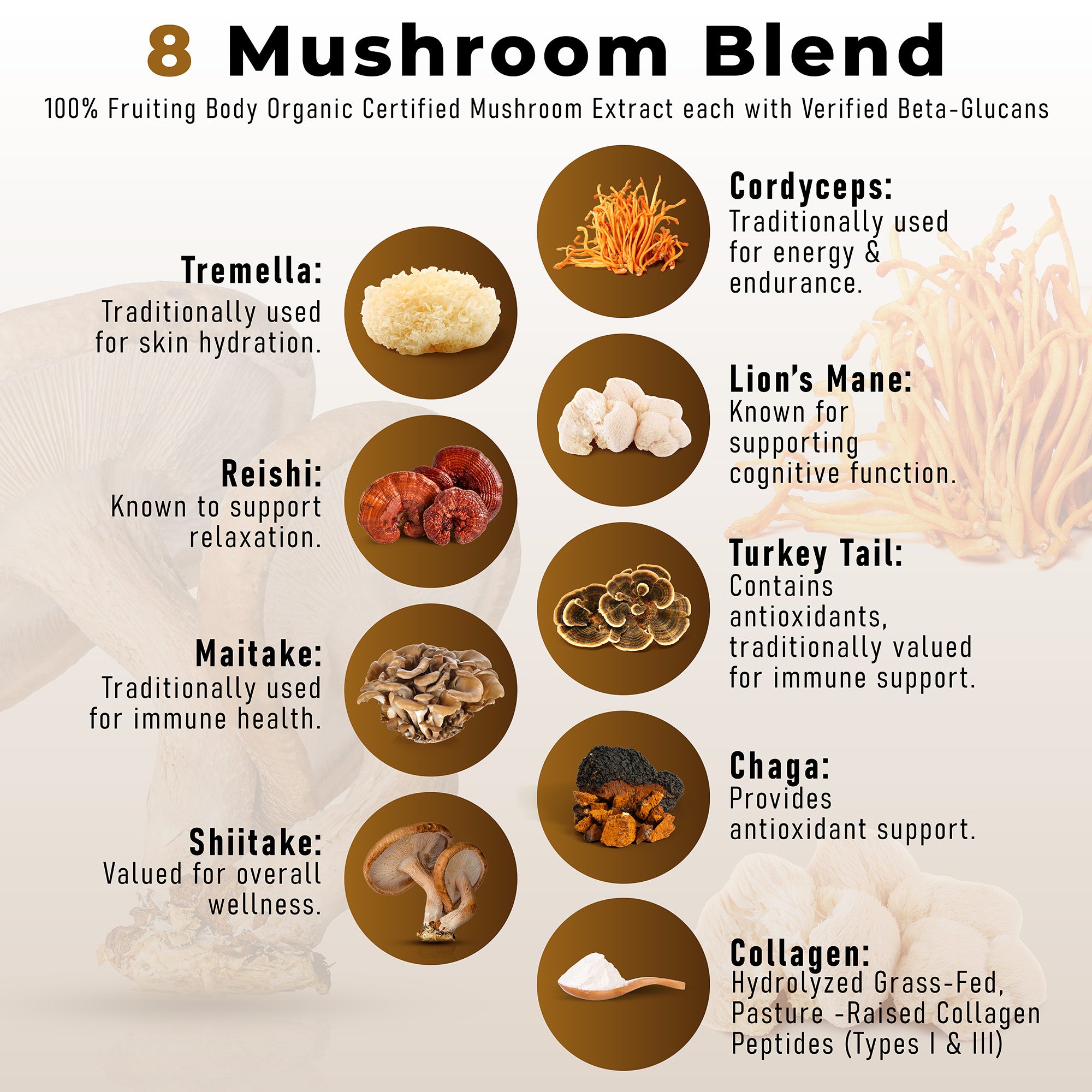 Mushroom Powder Plus™ coffee 30 Servings