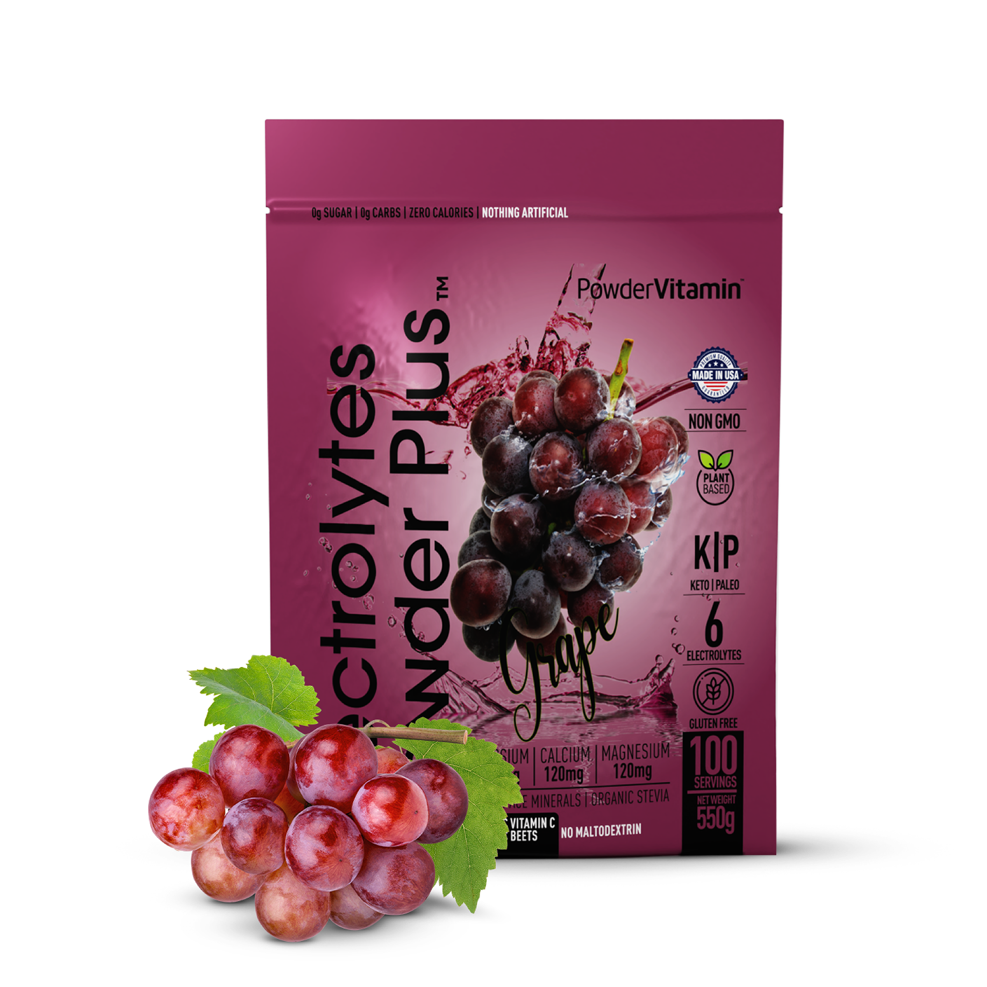 Grape Electrolytes Powder Plus™ 100 Servings