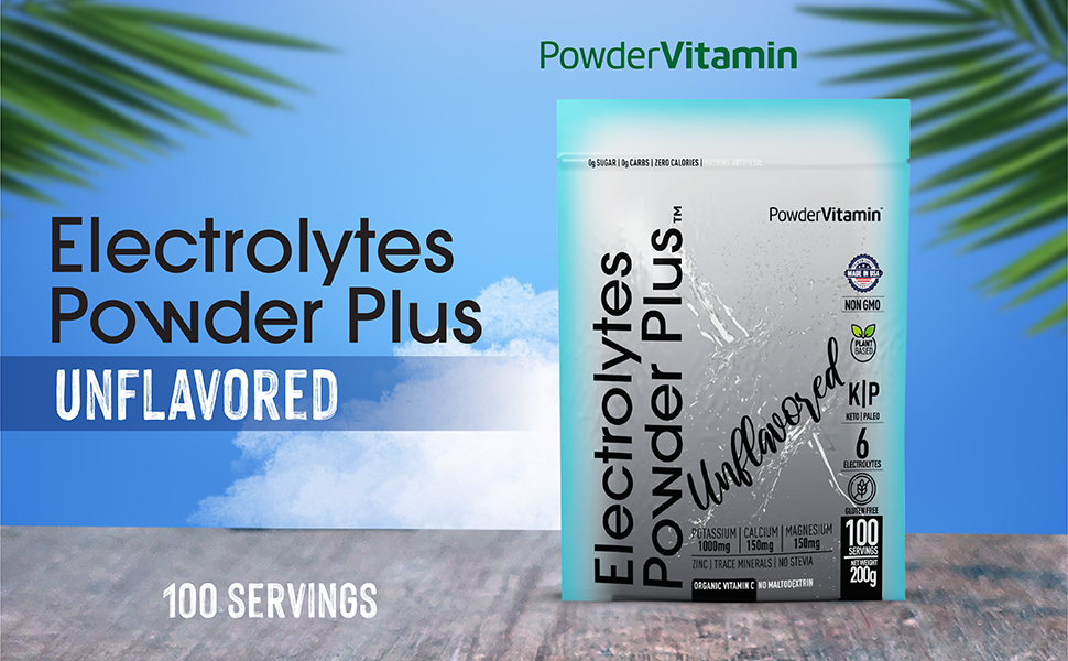 Unflavored Electrolytes Powder Plus™ 100 Servings