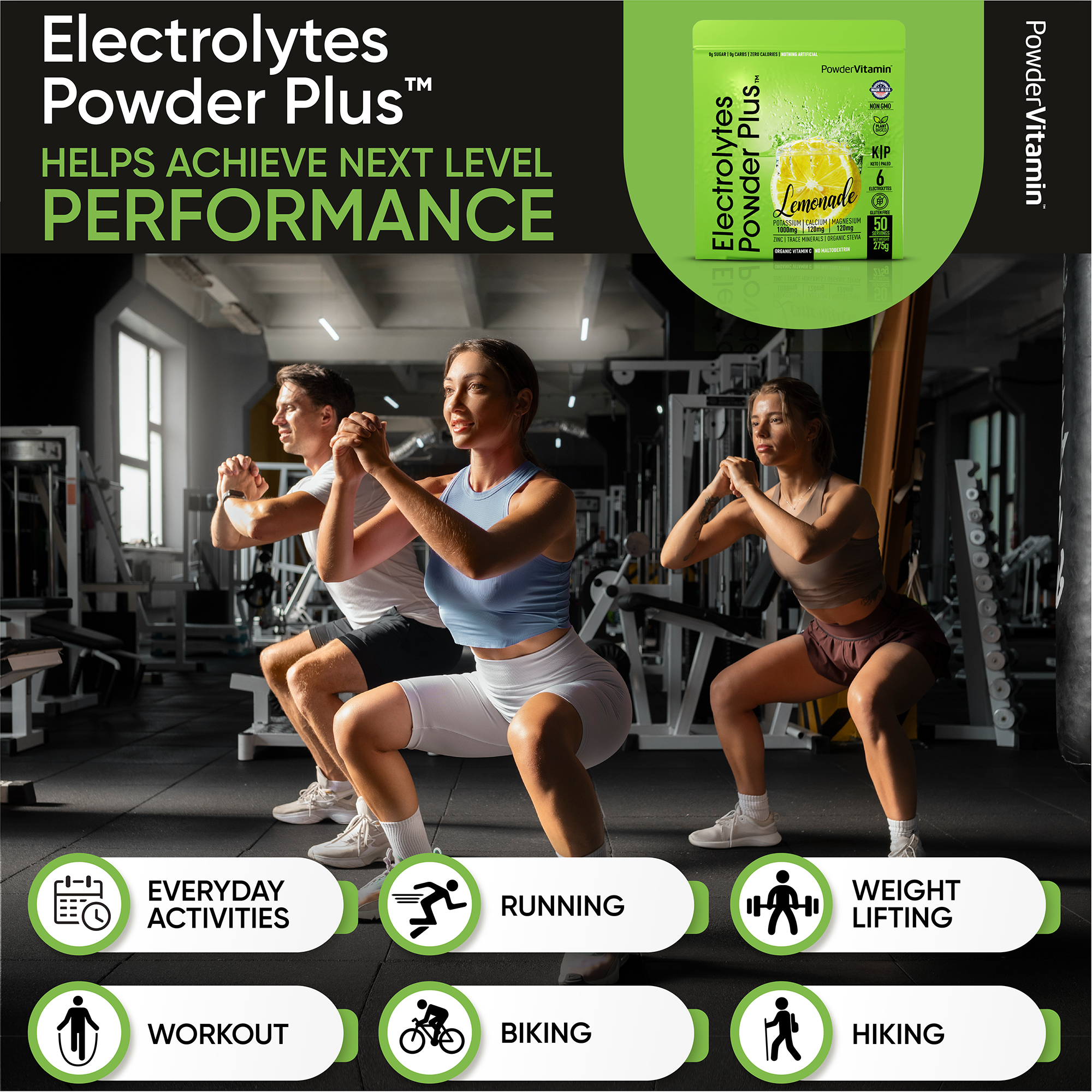 Lemonade Electrolytes Powder Plus™ 50 Servings