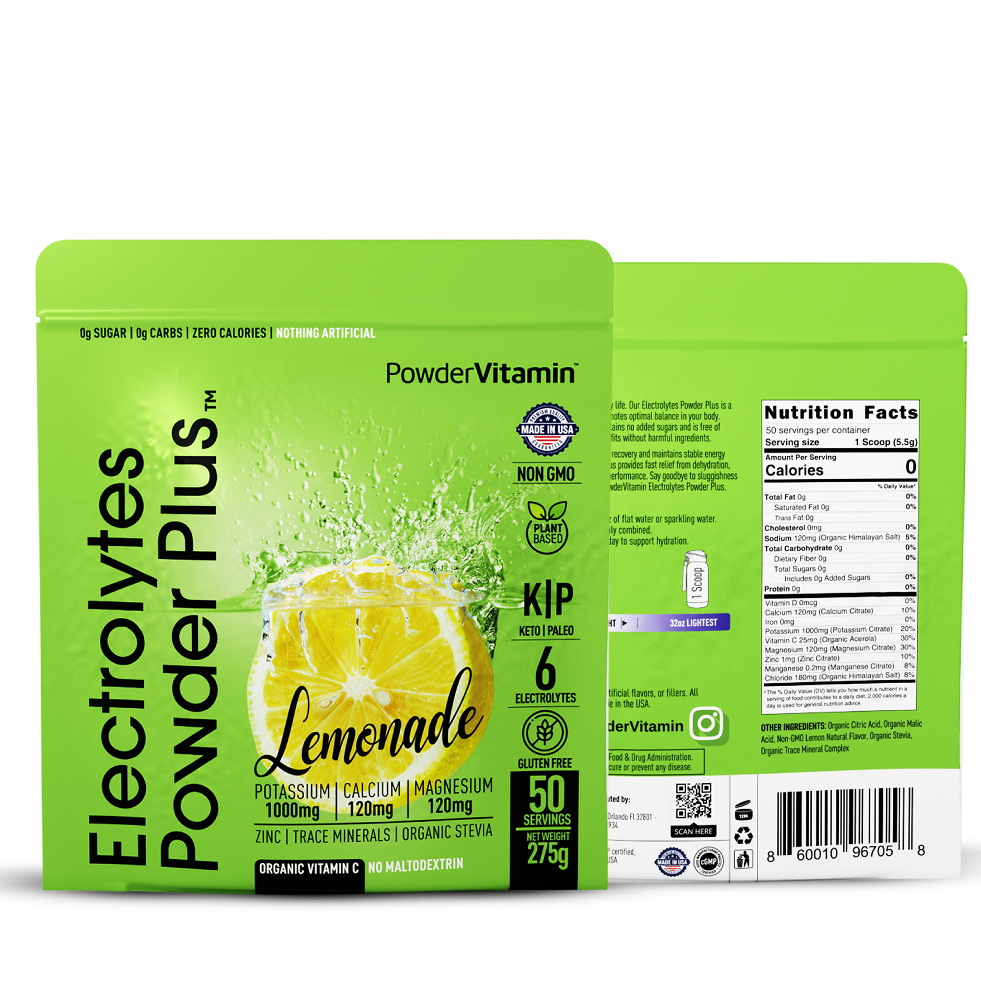 Lemonade Electrolytes Powder Plus™ 50 Servings