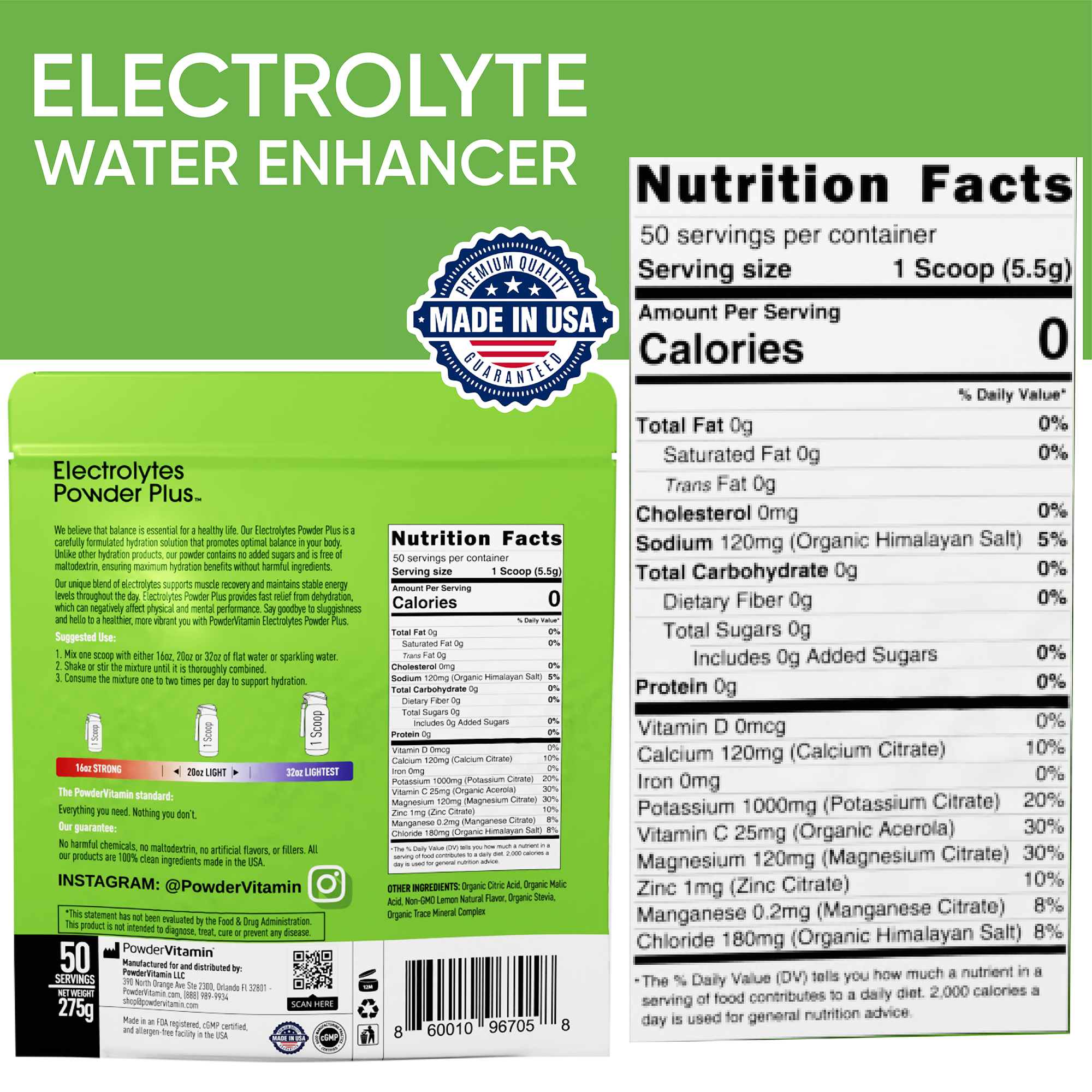 Lemonade Electrolytes Powder Plus™ 50 Servings