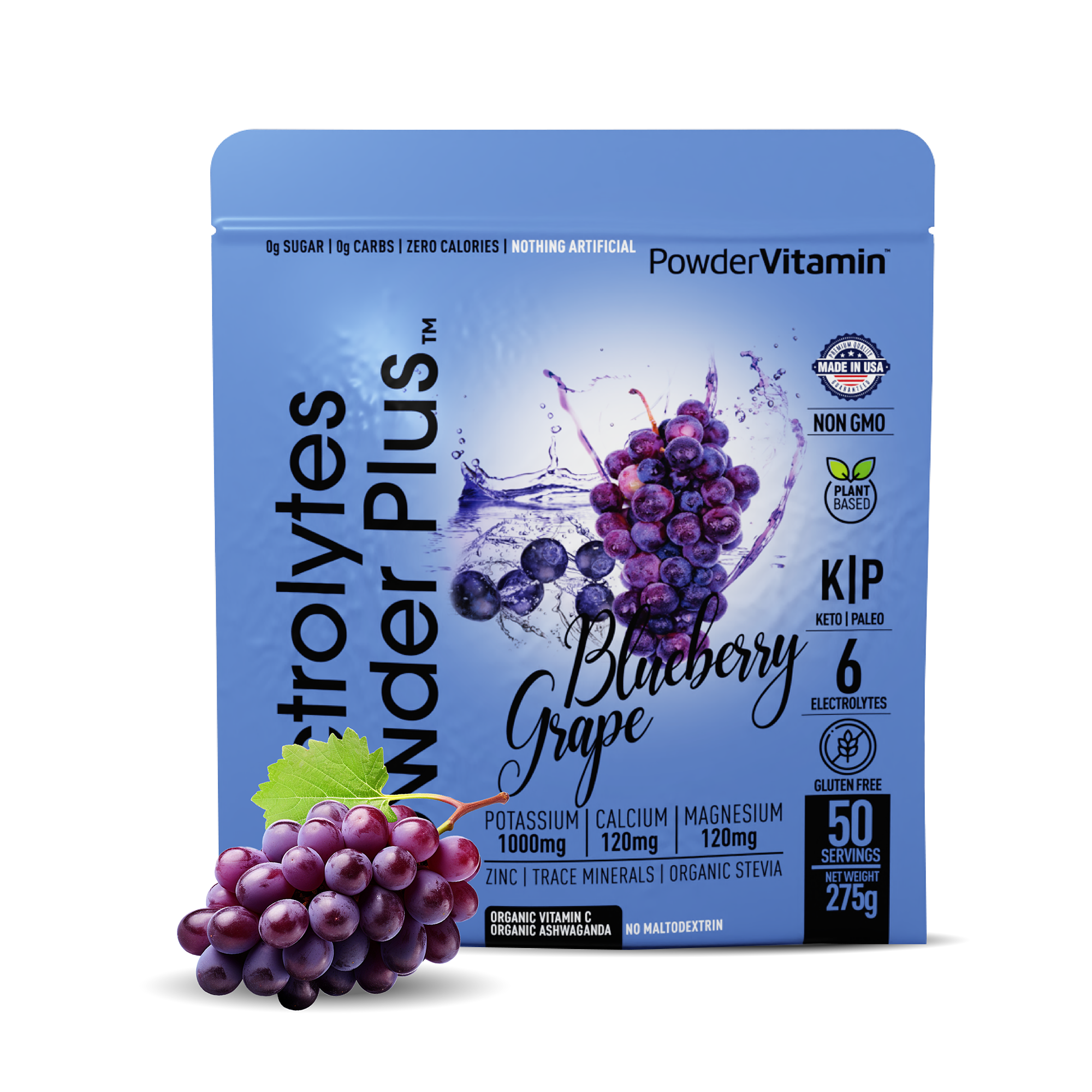 Blueberry Grape Electrolytes Powder Plus™ 50 Servings