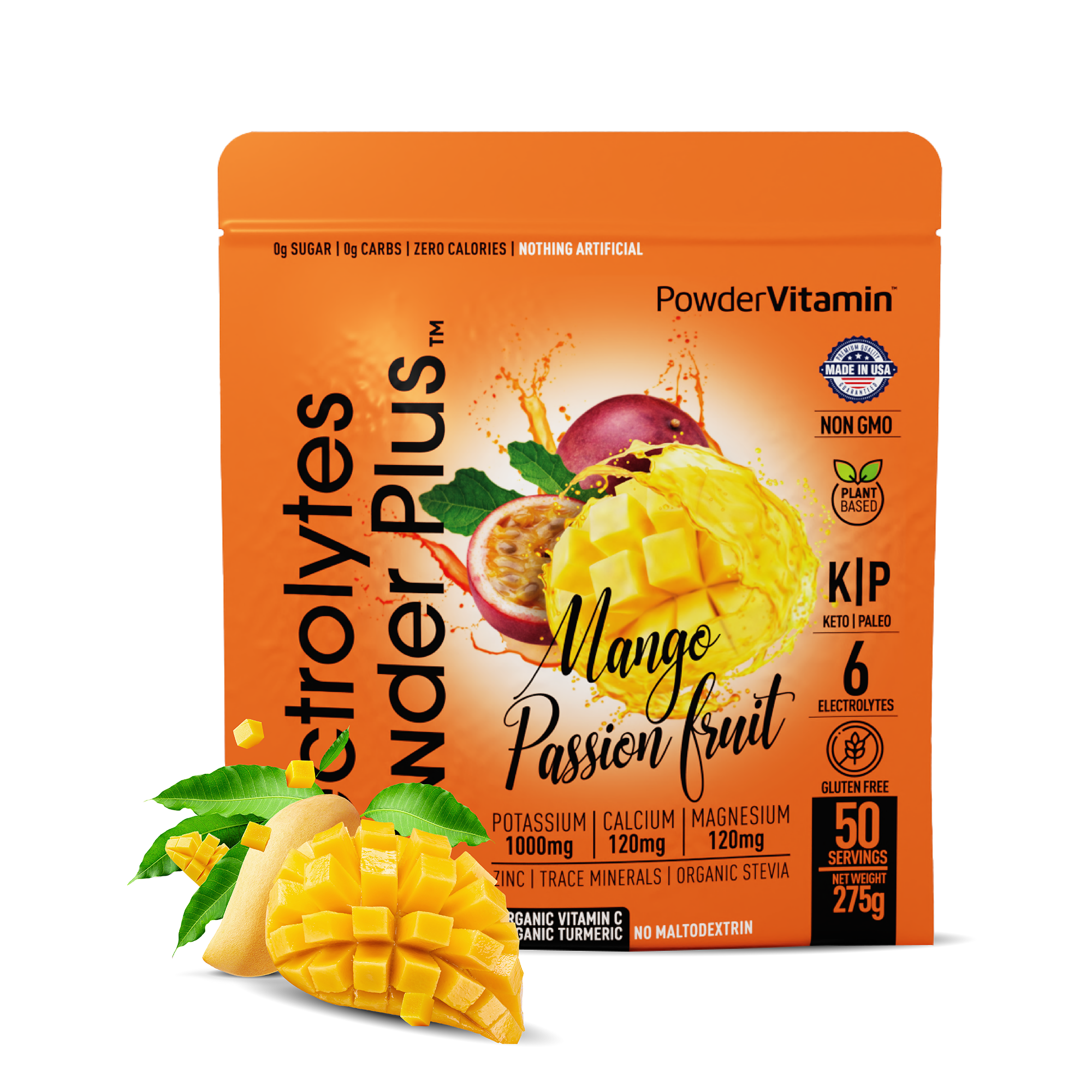 Mango Passionfruit Electrolytes Powder Plus™ 50 Servings