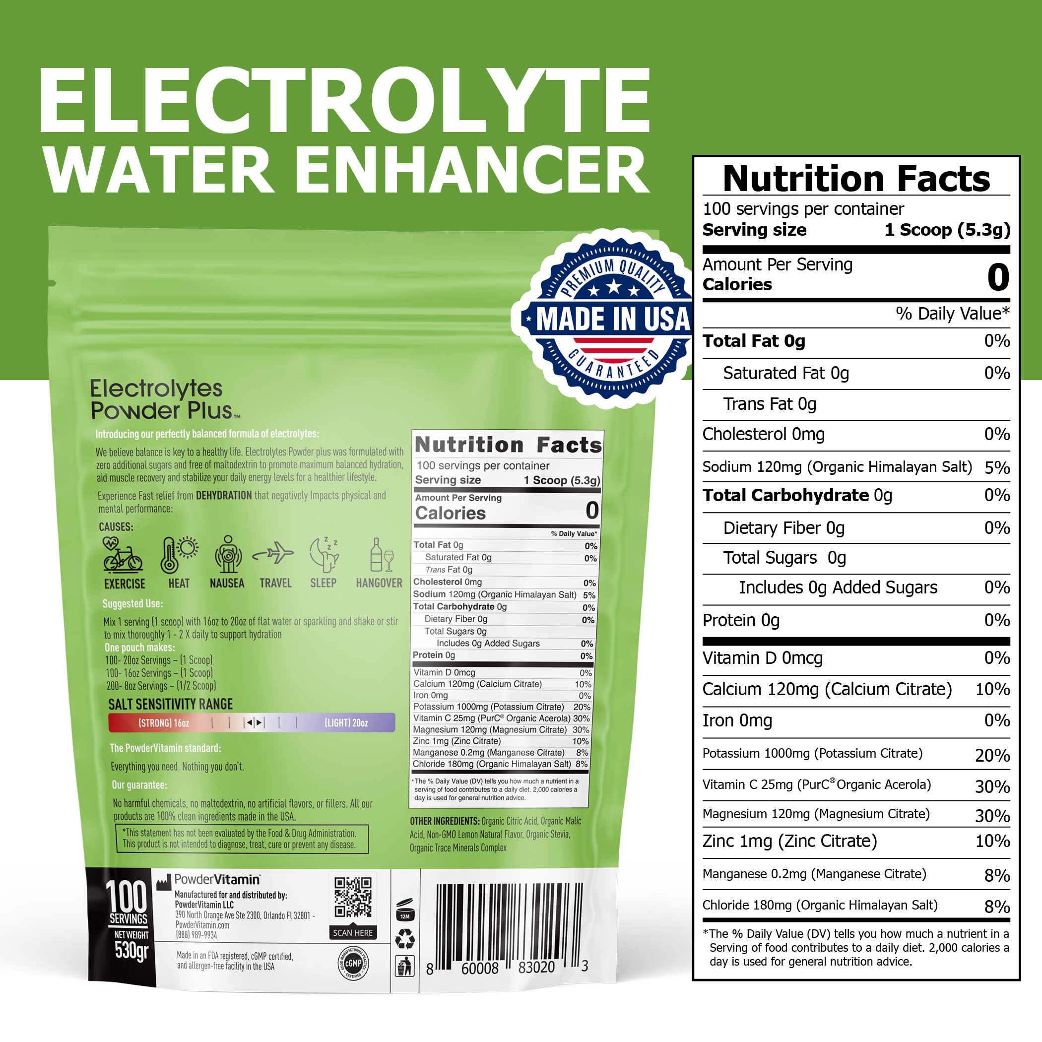 Lemonade Electrolytes Powder Plus™ 100 Servings