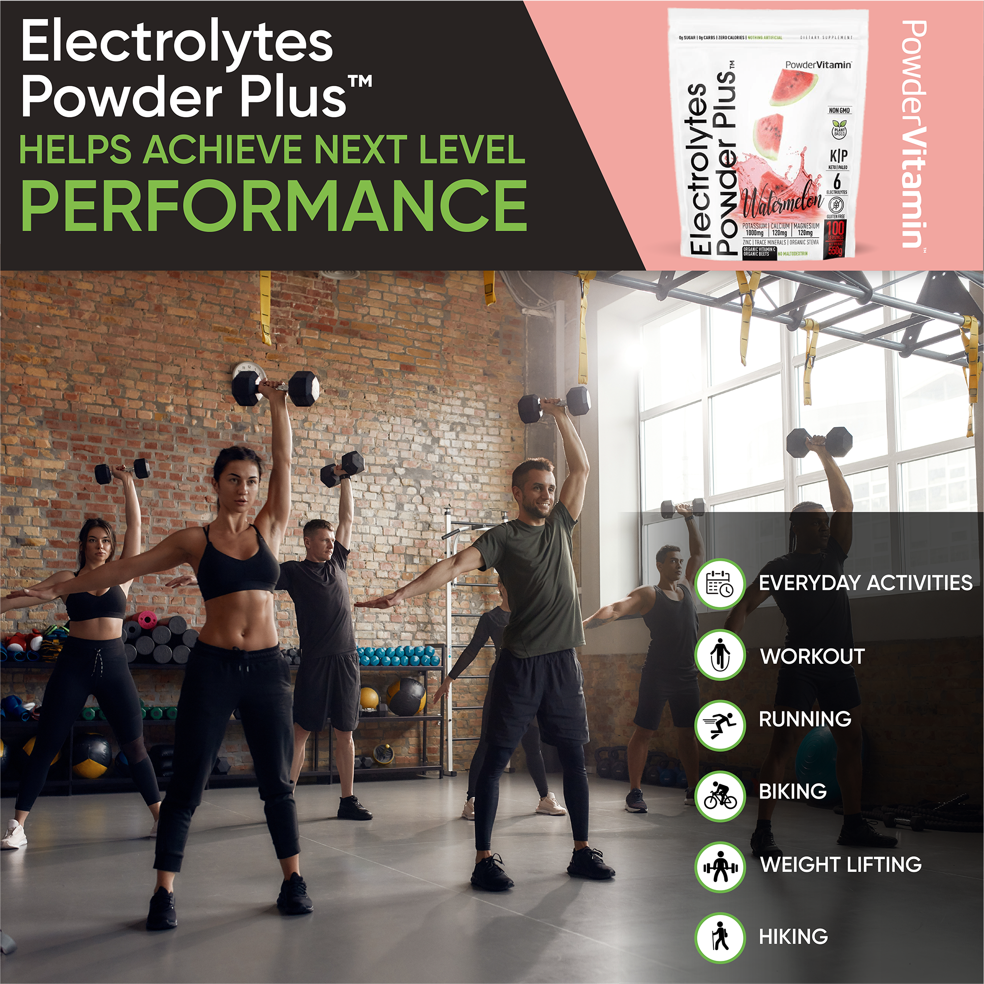 Watermelon Electrolytes Powder Plus™ 100 Servings